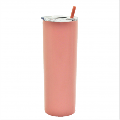 500383- PEACH BLUSH 20OZ SKINNY STAINLESS STEEL TUMBLER